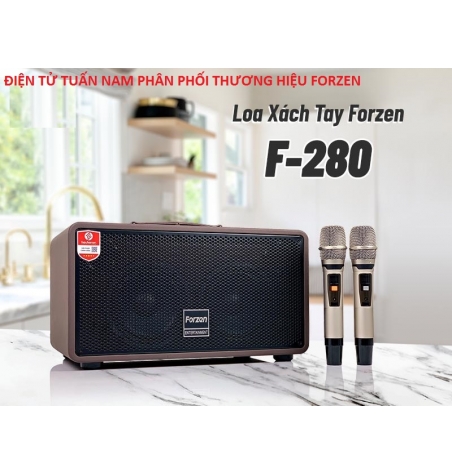 Loa Karaoke Di Động Forzen F280 – Kiểu Dáng Xách Tay, Kèm 2 Micro UHF - Chuyên phân phối sỉ loa kéo 