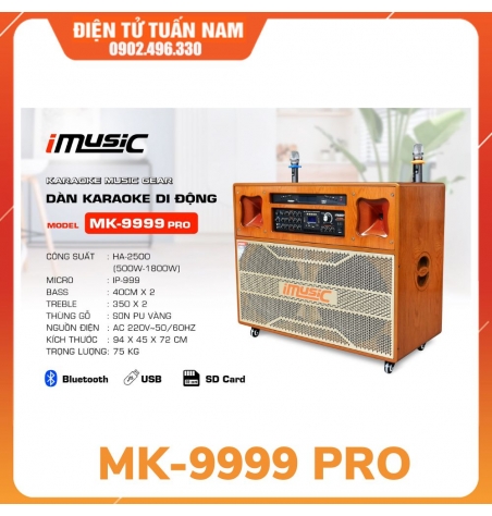 Dàn karaoke di động iMusic MK-9999 1800W