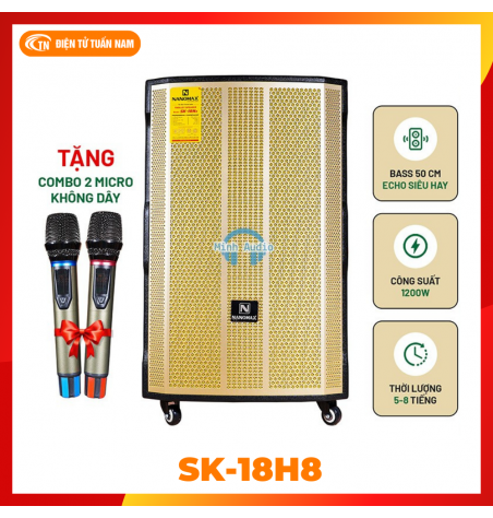 Loa Kéo Nanomax SK-18H8 Bass 50cm 1200w Karaoke Bluetooth